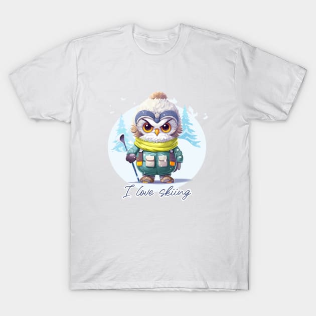 I love skiing T-Shirt by JessCrafts